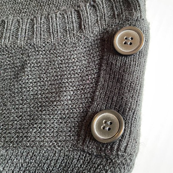 Extra Touch Womens Vtg. Black Acrylic Sweater Size 3X Dark Academia Goth Witchy - Picture 6 of 10